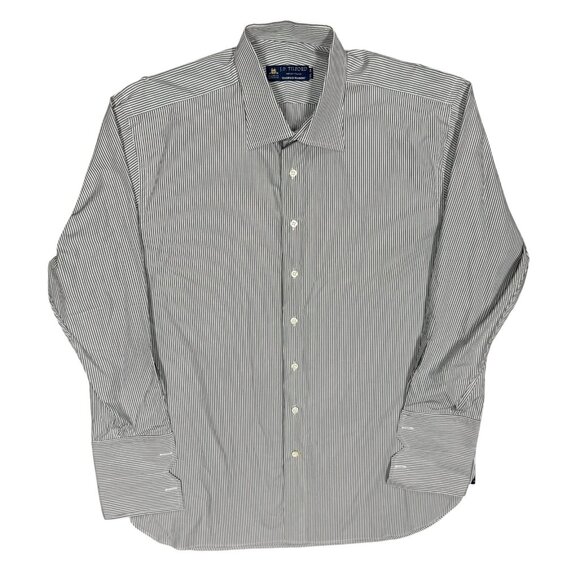Samuelsohn Thomas Mason Dress Shirt French Cuffs Italy Striped 17 1/2 XL - Picture 1 of 12